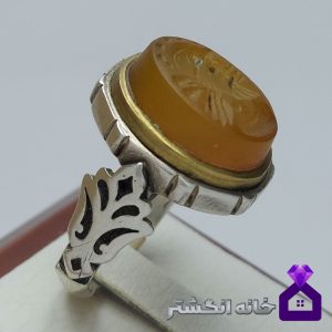 انگشتر عقیق حکاکی شمایل سرباز کد008