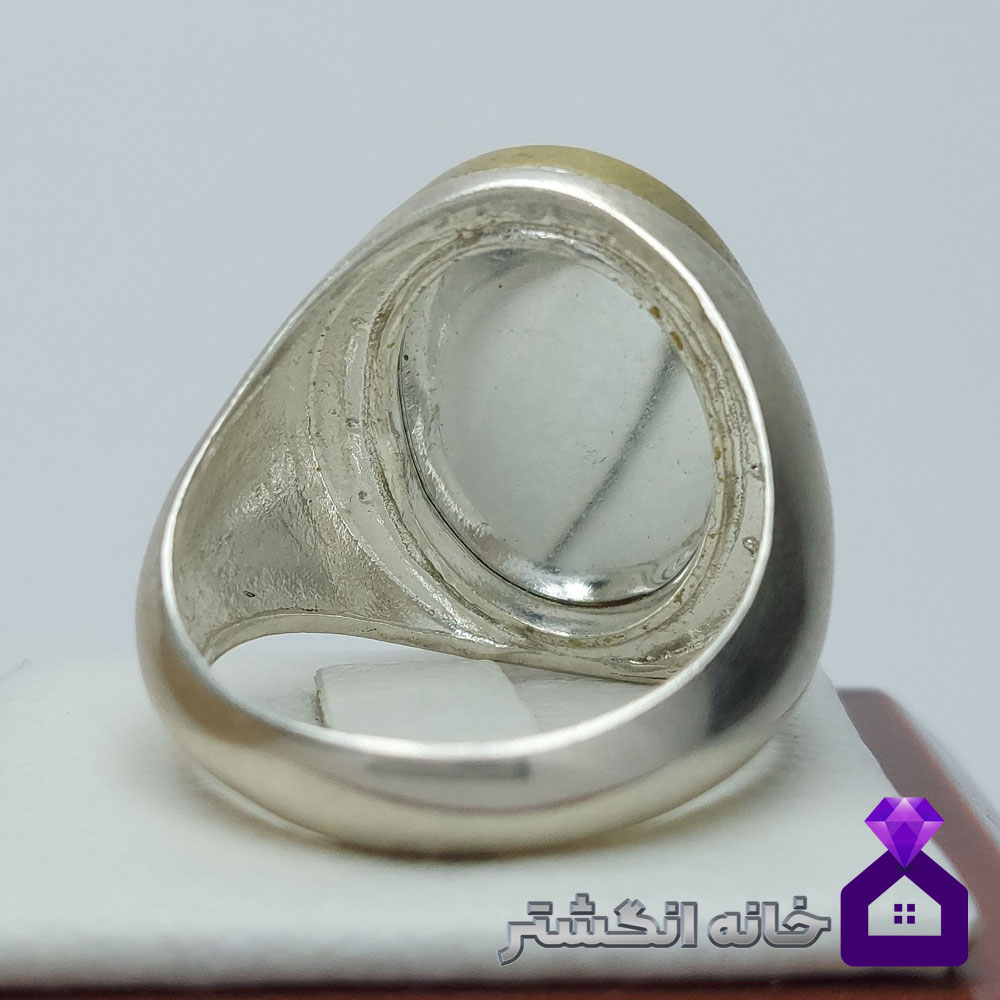 انگشتر عقیق سرخ حکاکی یا علمدار رکاب فیلی کد025 - Image 4