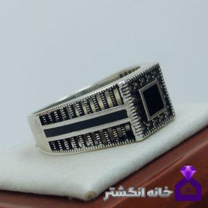حلقه نقره اسپرت مردانه اونیکس کد036