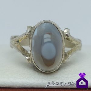 انگشتر عقیق باباقوری دخانی کد101