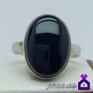 انگشتر عقیق مشکی (اونیکس) کد105