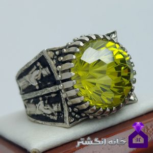 انگشتر سیترین تراش زنبوری رکاب هخامنشی کد134