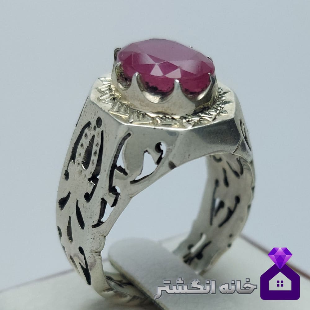 انگشتر یاقوت سرخ رکاب شبکه کد146